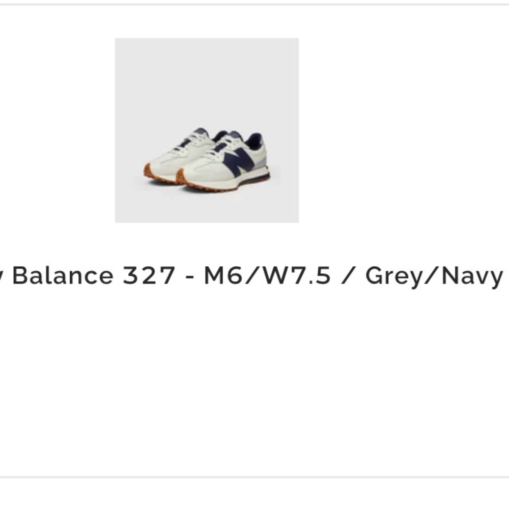 New Balance NB 327 x FIGS Grey Navy  - M6/W7.5